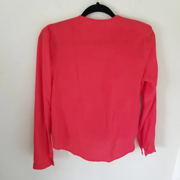 ASTR the Label Women's Coquette Surplice Neckline Blouse Shirt Top Feminine Sz S - Picture 9 of 11